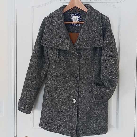 Twik by Simmons Wool Blend Peacoat - Picture 1 of 9